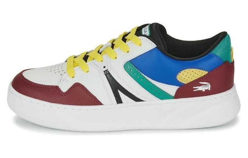 

Кроссовки LACOSTE Skateboarding Shoes Men Low-top Deep Jungle/Bronzine/Sesame/White, белый