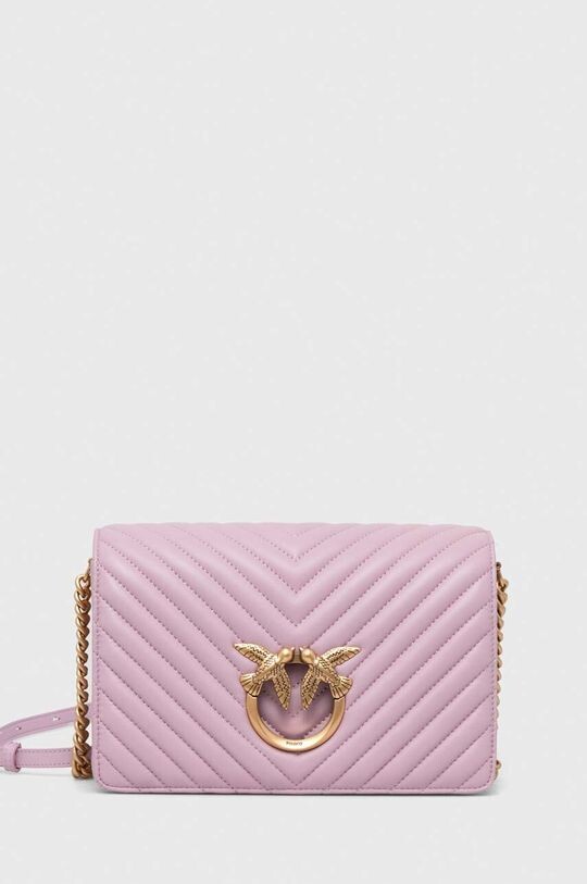 

Кожаная сумочка Pinko, розовый