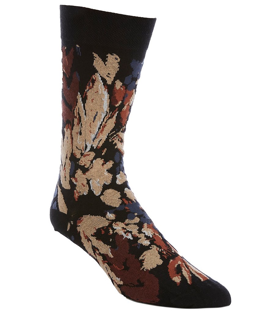Классические носки до середины икры с цветочным узором Ted Baker London, черный