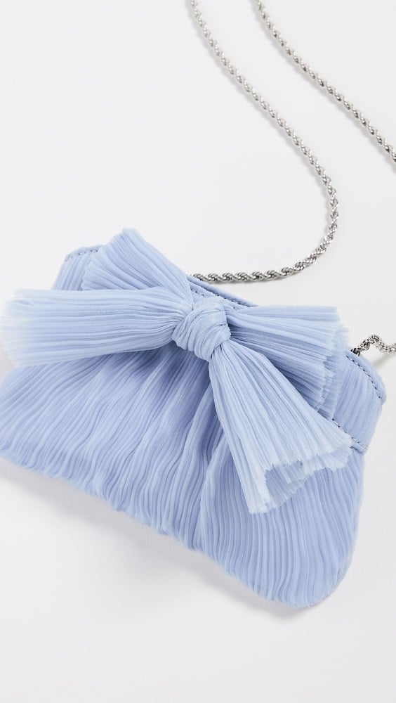 

Сумка-клатч Loeffler Randall Rochelle Mini Pleated Pleated with Bow, синий