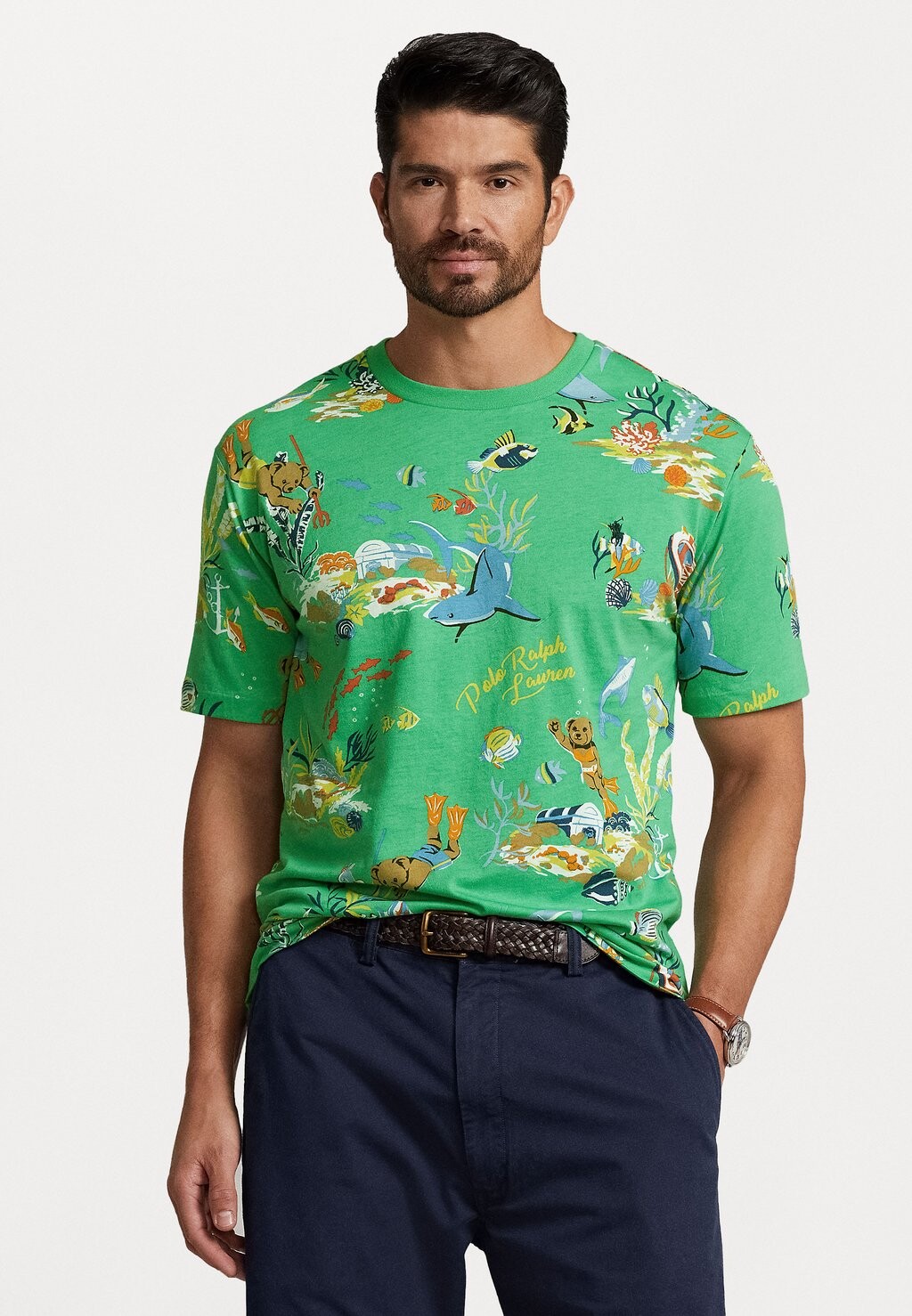 

Футболка с принтом Polo Ralph Lauren, мультиколор