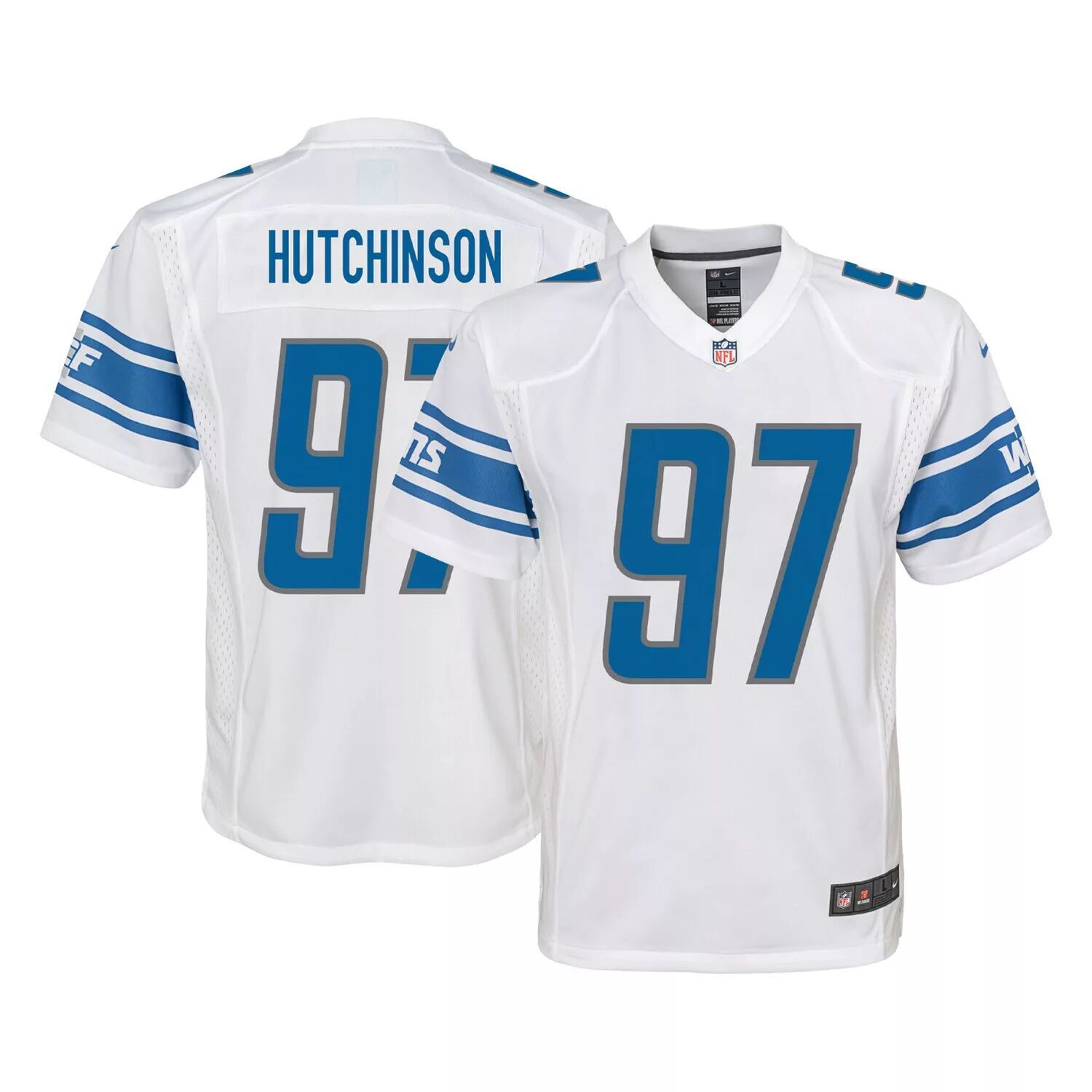 

Молодежная футболка Nike Aidan Hutchinson White Detroit Lions Team Game Nike