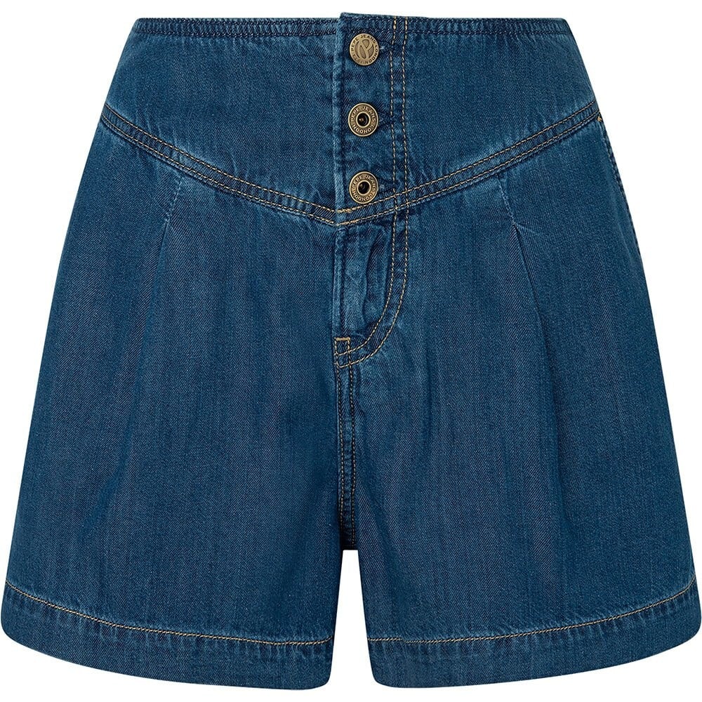 

Джинсовые шорты Pepe Jeans Stella Pleat 1/4, синий
