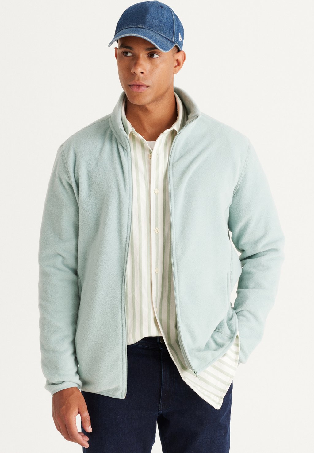 рубашка поло standard fit ac Флисовая куртка STANDARD FIT AC&CO / ALTINYILDIZ CLASSICS, цвет Standard Fit Fleece Sweatshirt