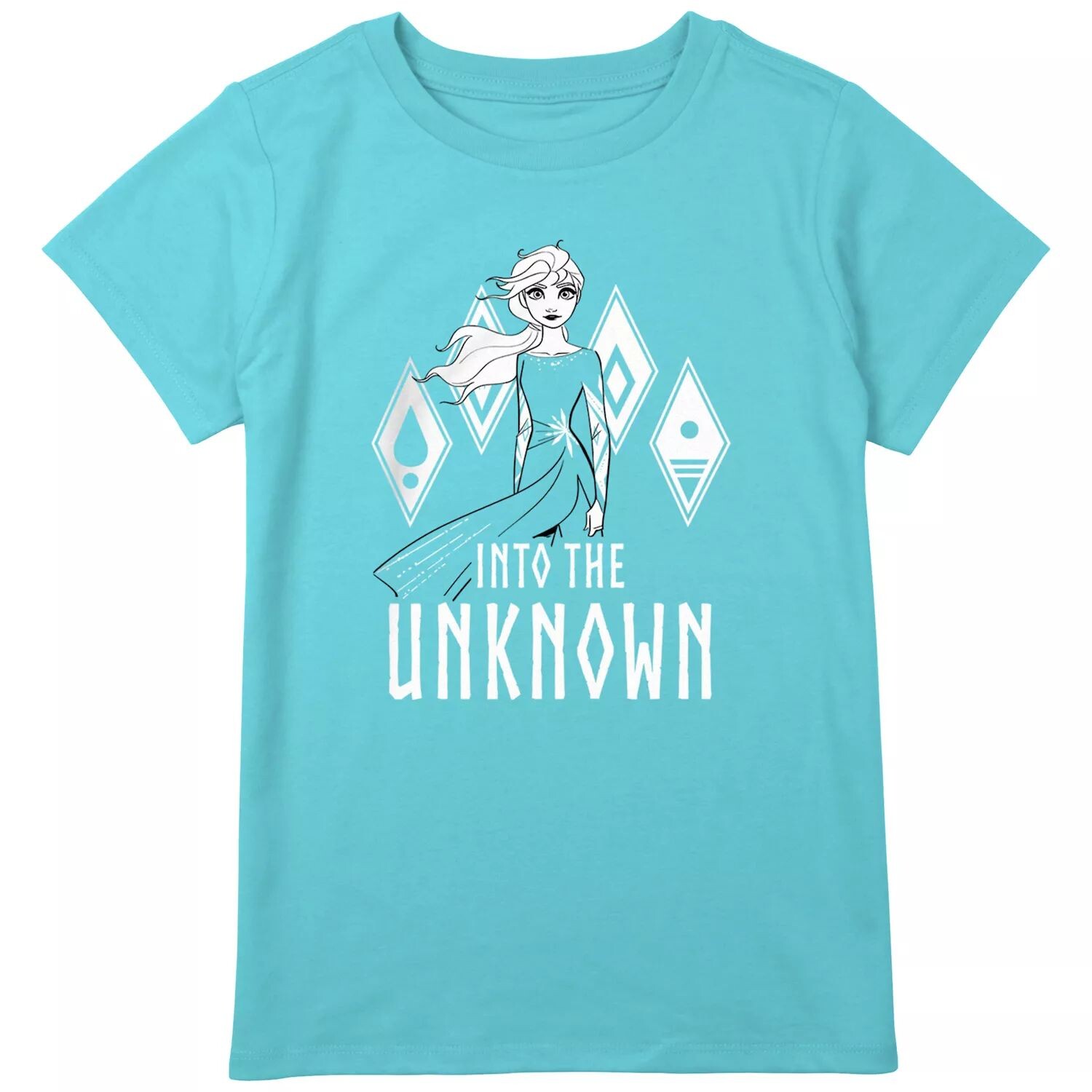 

Футболка с рисунком Disney's Frozen 2 Elsa Into The Unknown Girls 8–20 в обычном и большом размере Disney