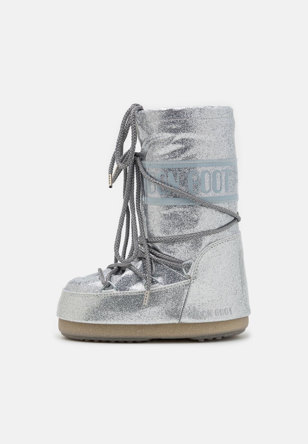 

Ботинки на шнуровке Icon Glitter Unisex Moon Boot, цвет silver