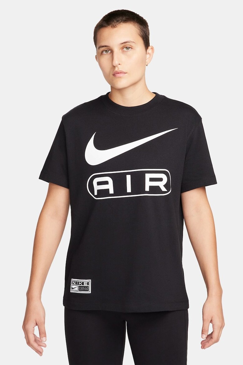

Воздушная футболка с овальным вырезом Nike, черный