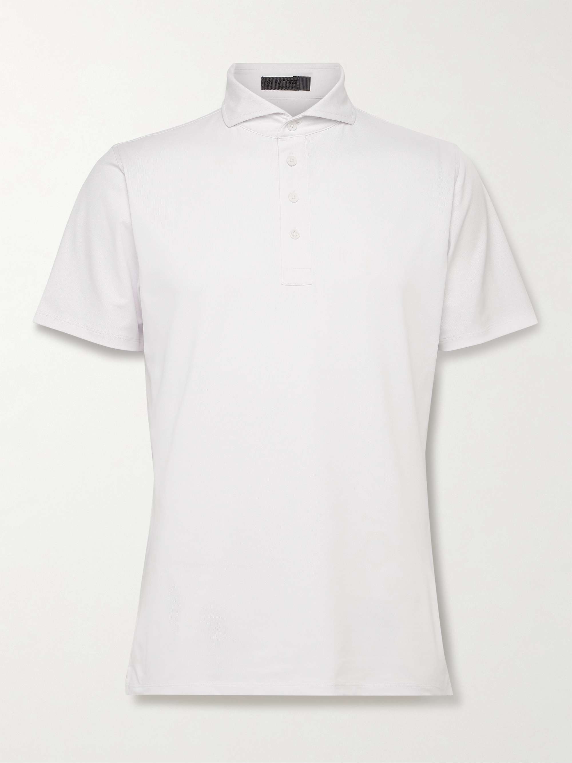Рубашка-поло Essential из эластичного пике для гольфа G/FORE, белый