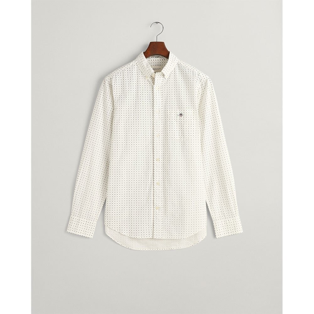 

Рубашка Gant Reg Micro Print, бежевый