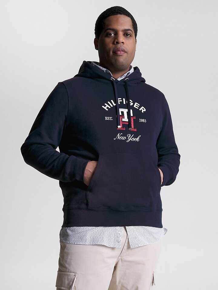 

Худи с логотипом Big and Tall и монограммой Tommy Hilfiger