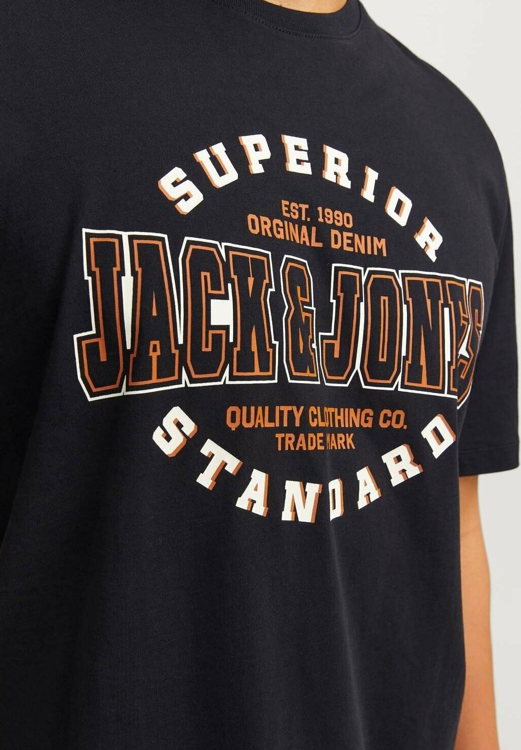 

Футболка с принтом RUNDHALS 3ER PACK Jack & Jones, цвет Mottled Dark Blue