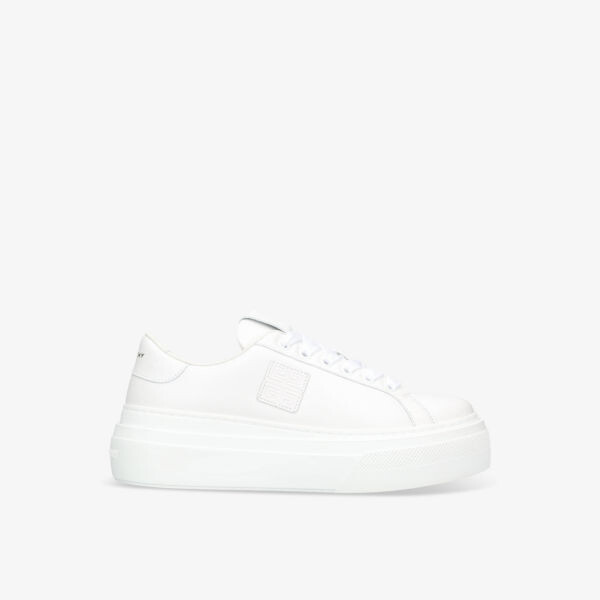 

Кожаные низкие кеды city на платформе Givenchy, белый