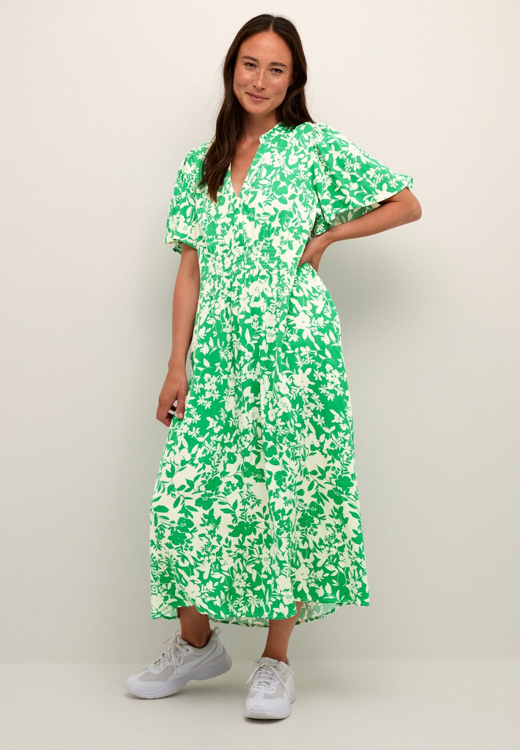 Платье макси Culture, цвет green whitecap flower