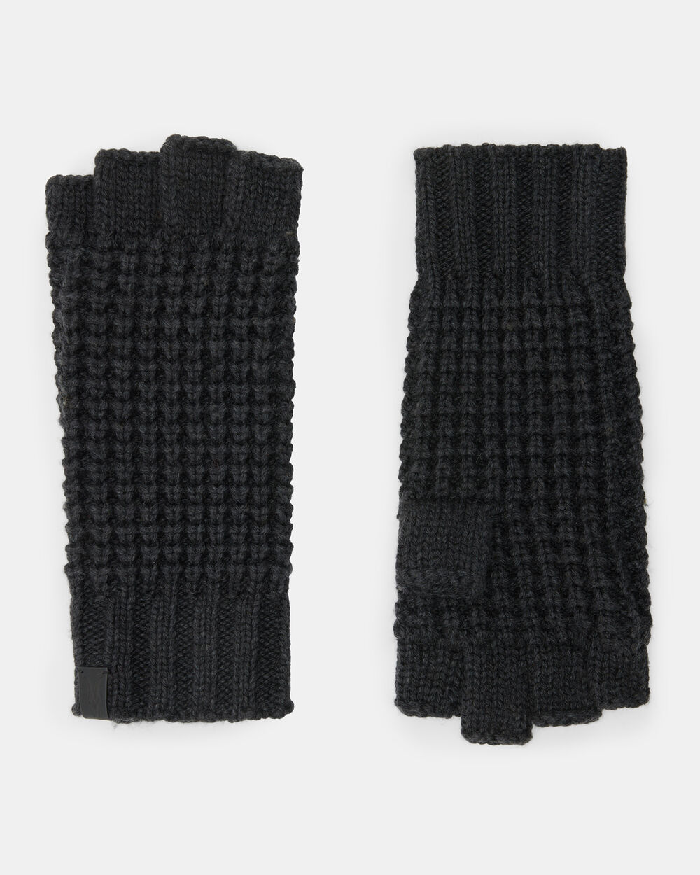Перчатки из смесовой шерсти без пальцев Nevada AllSaints, зола черный мергель