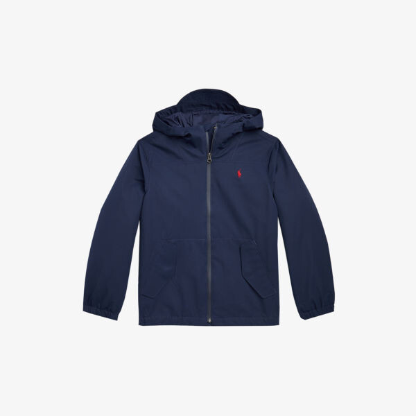 

Ветровка с капюшоном и вышитым логотипом Portland 3-7 лет Polo Ralph Lauren, темно-синий