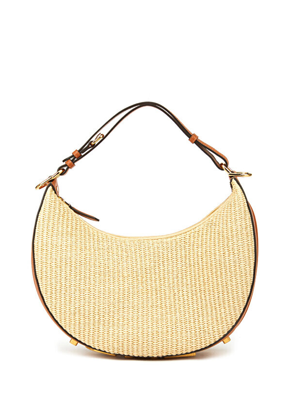 

Маленькая женская сумка с логотипом fendigraphy бежевого цвета Fendi