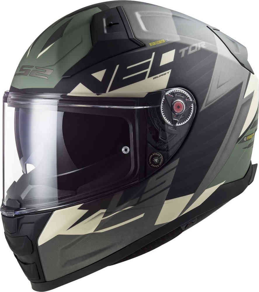 Абсолютный шлем Вектор II LS2, черный/титан метрический шлем vector ii ls2