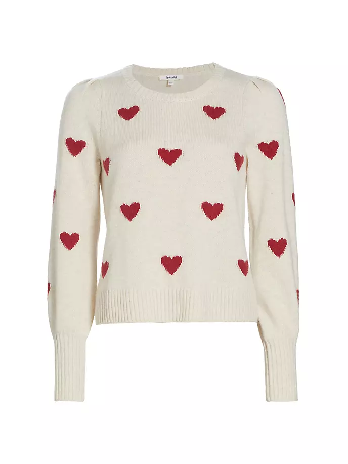 

Свитер Аннабель в форме сердца Splendid, цвет oat heather