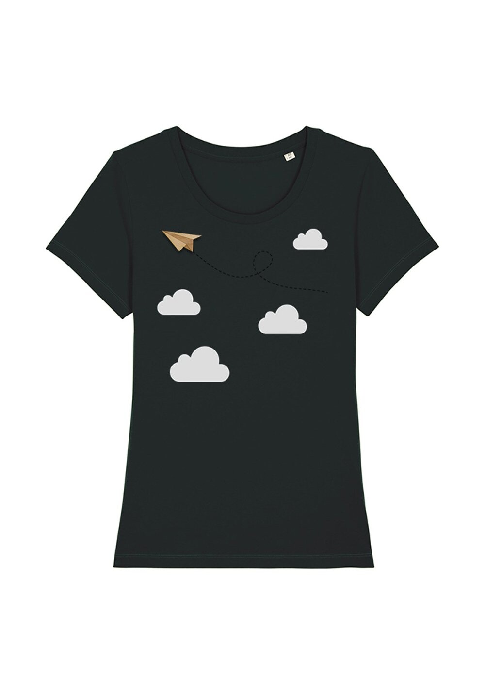 

Футболка с принтом PAPIERFLIEGER Watapparel, цвет black