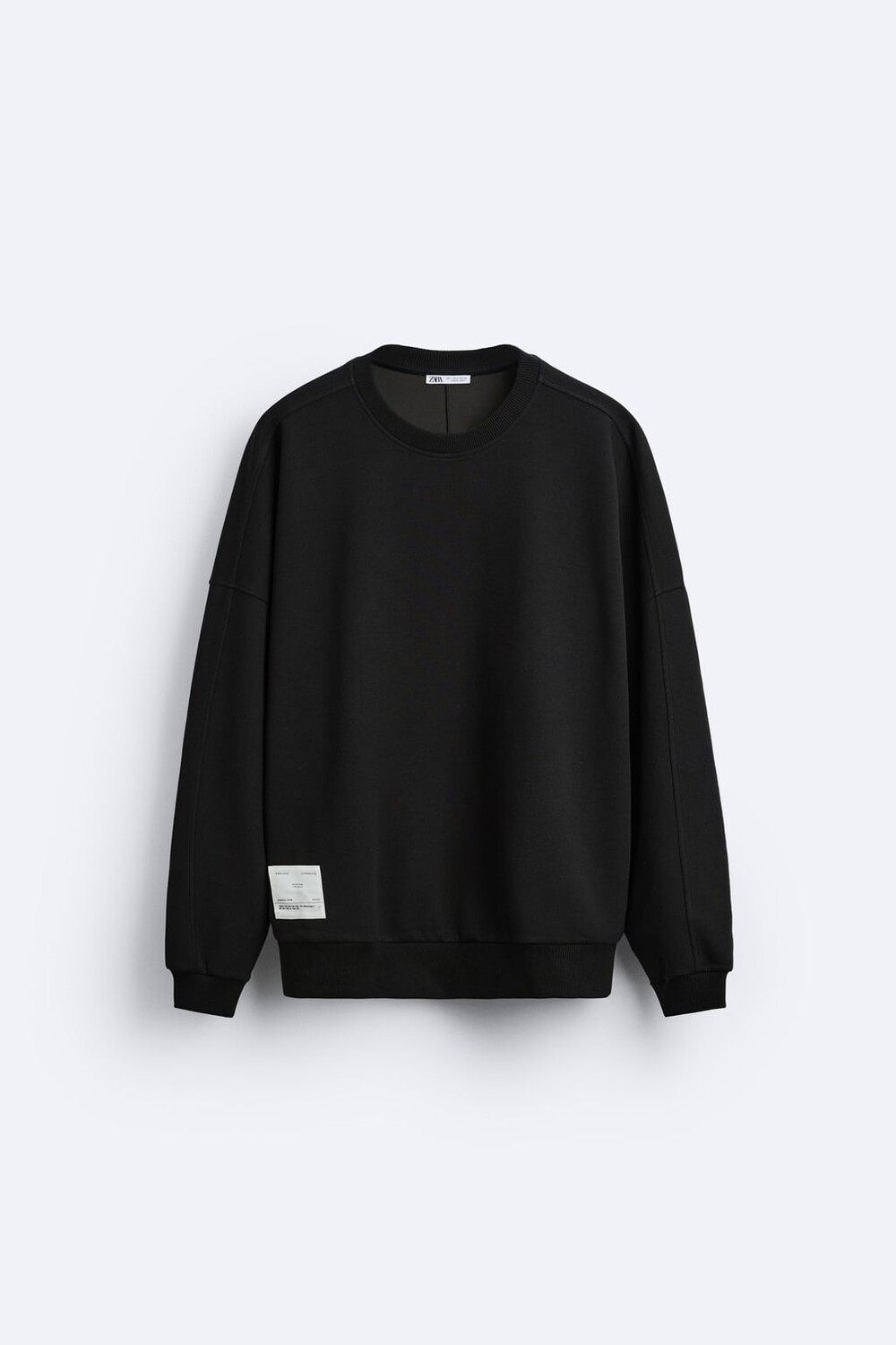 

Мягкая толстовка оверсайз ZARA, черный