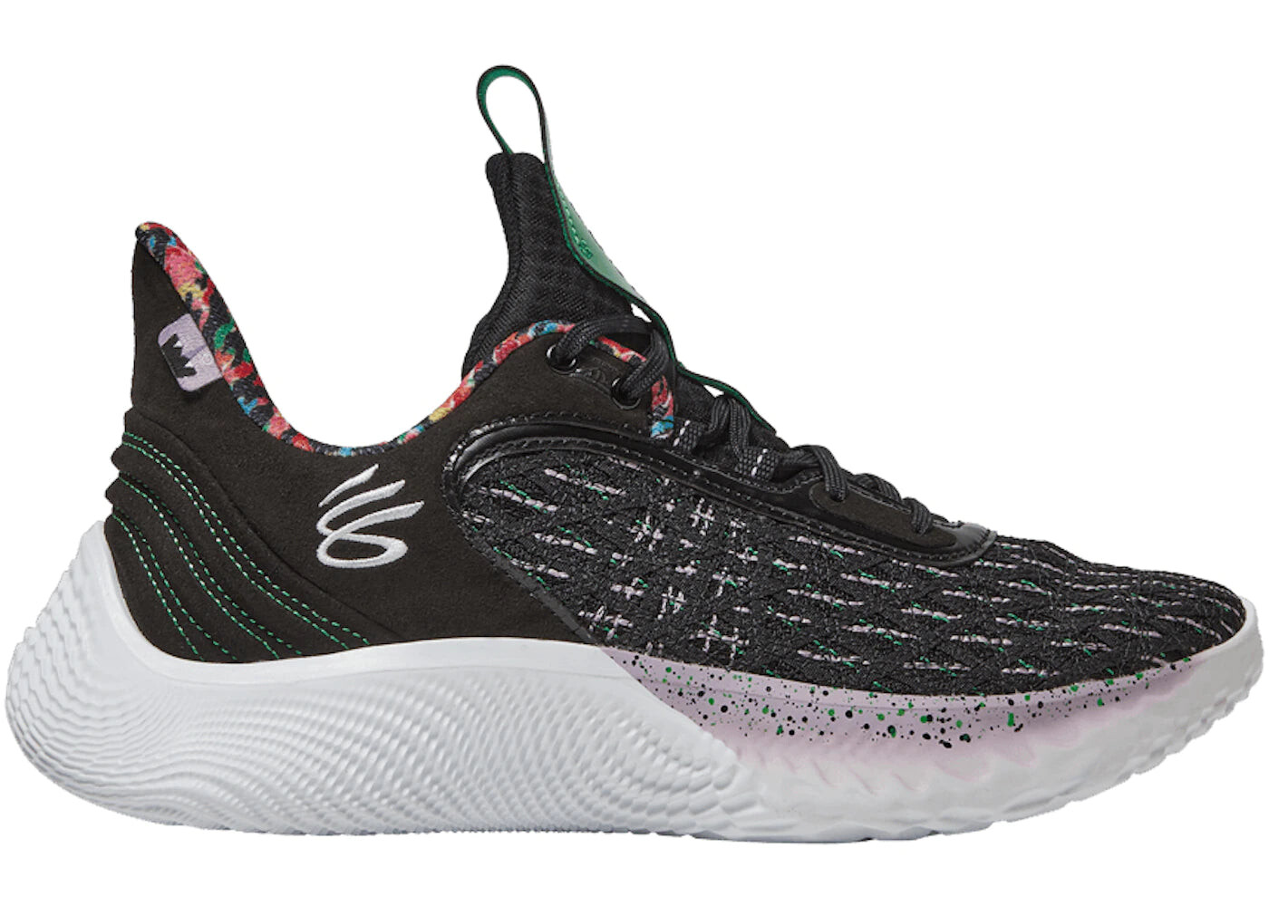 

Кроссовки Under Armour Curry Flow 9 Sesame Street, чёрный / зелёный