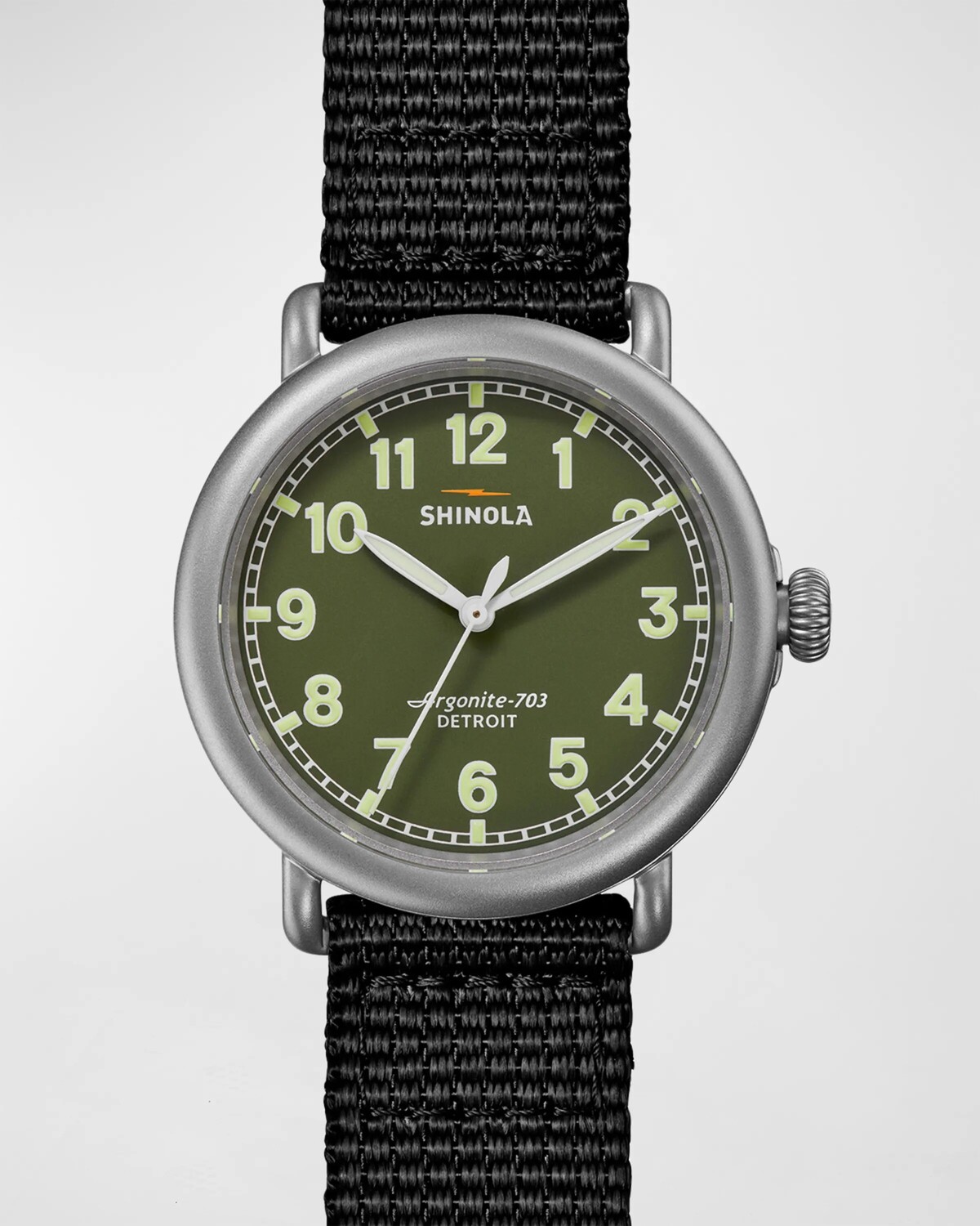 

Мужские полевые часы Runwell 3H из нейлона, 41 мм Shinola, цвет Dark Olive