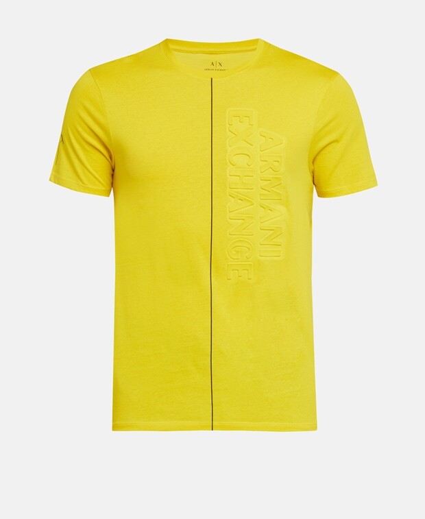 

Футболка органик Armani Exchange, желтый
