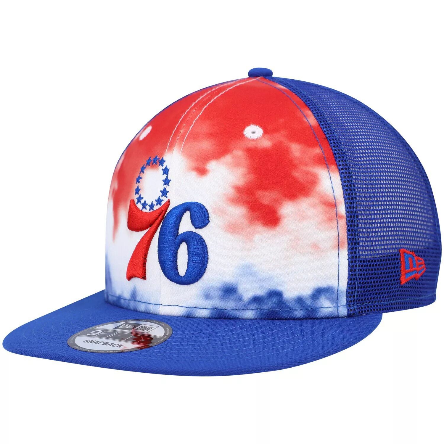 

Мужская кепка New Era Royal Philadelphia 76ers Hazy Trucker 9FIFTY Snapback