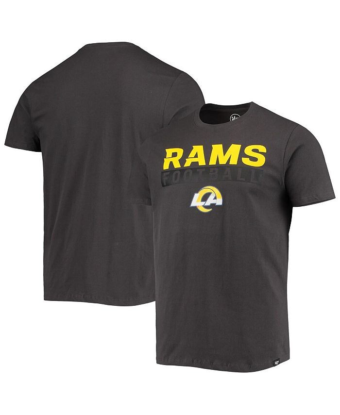 

Мужская темно-серая футболка '47 Los Angeles Rams Dark Ops Super Rival '47 Brand, серый