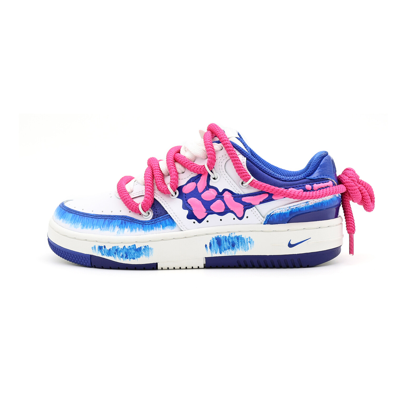 

Кроссовки Nike Gamma Force Skateboarding Shoes Women's Low-top White, синий