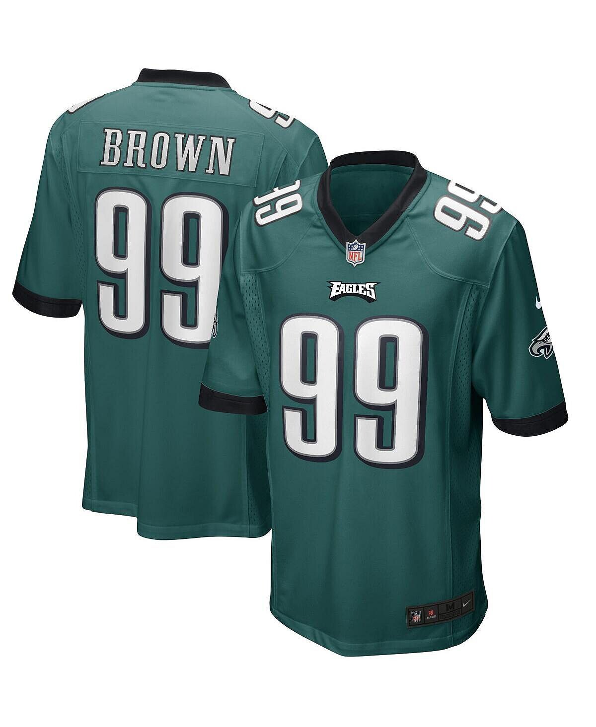 

Мужская майка игрока пенсионера Джерома Брауна Midnight Green Philadelphia Eagles Game Nike