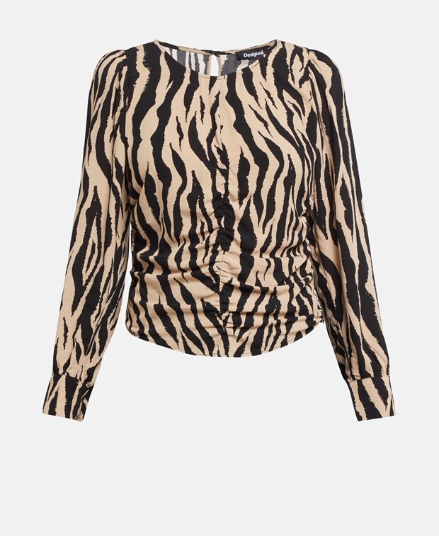 

Рубашка блузка Desigual, коричневый