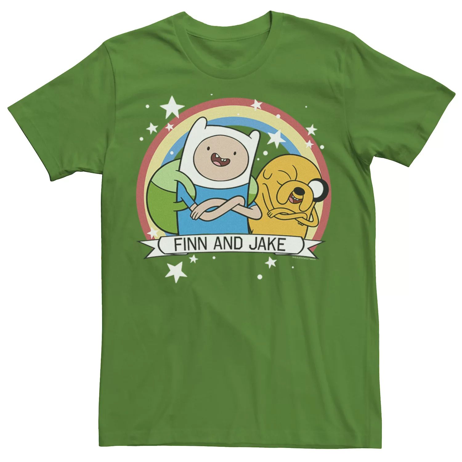 Мужская футболка Cartoon Network Adventure Time Jake And Finn Forever Licensed Character