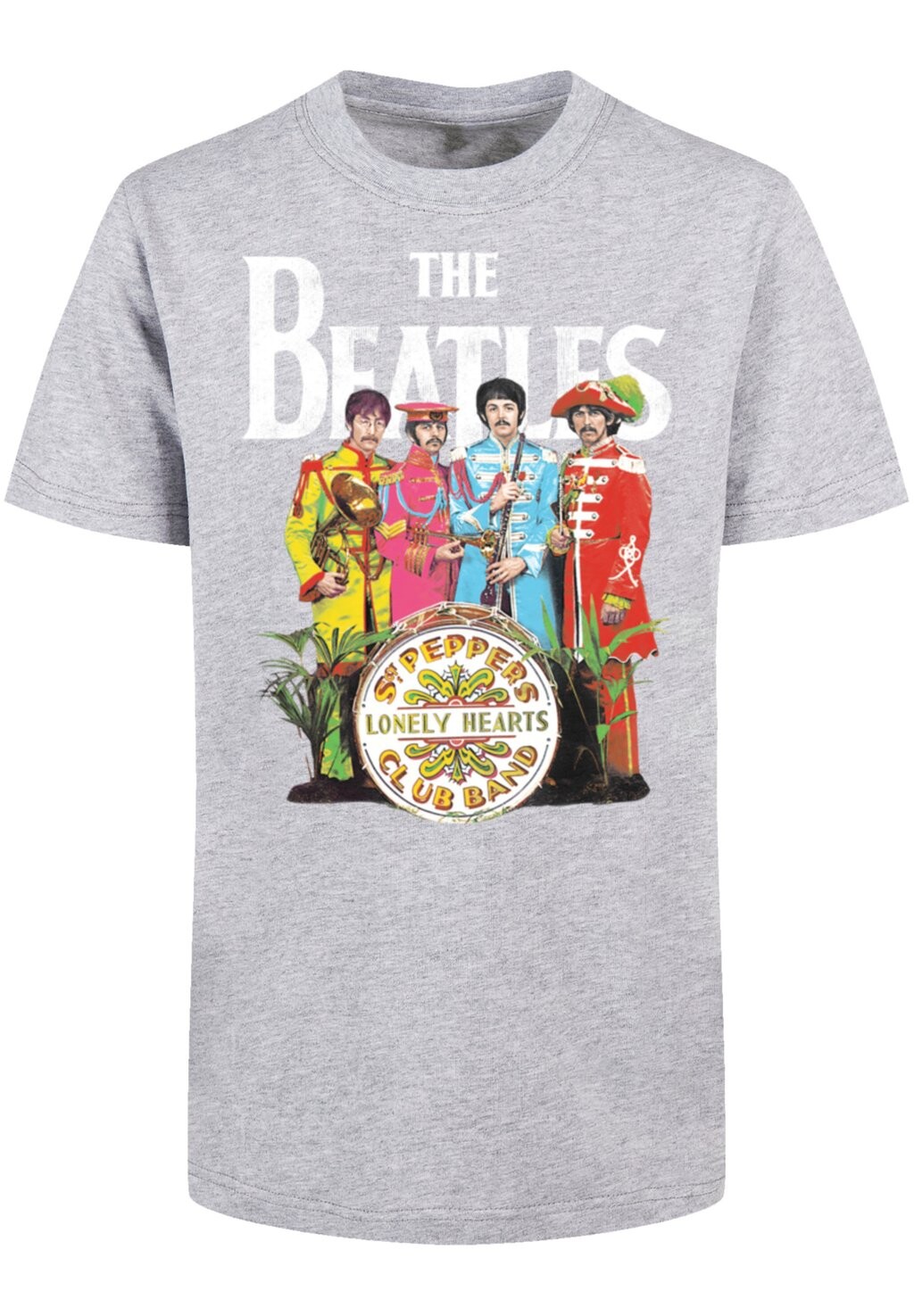 

Футболка с принтом THE BEATLES SGT PEPPER F4NT4STIC, цвет heathergrey