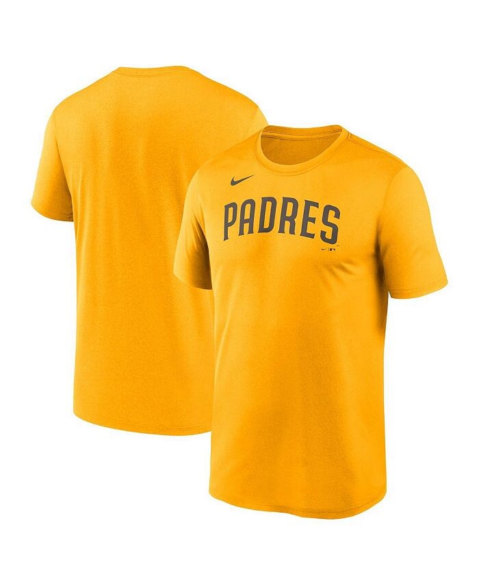 

Мужская золотая футболка San Diego Padres New Legend с надписью Nike, золото