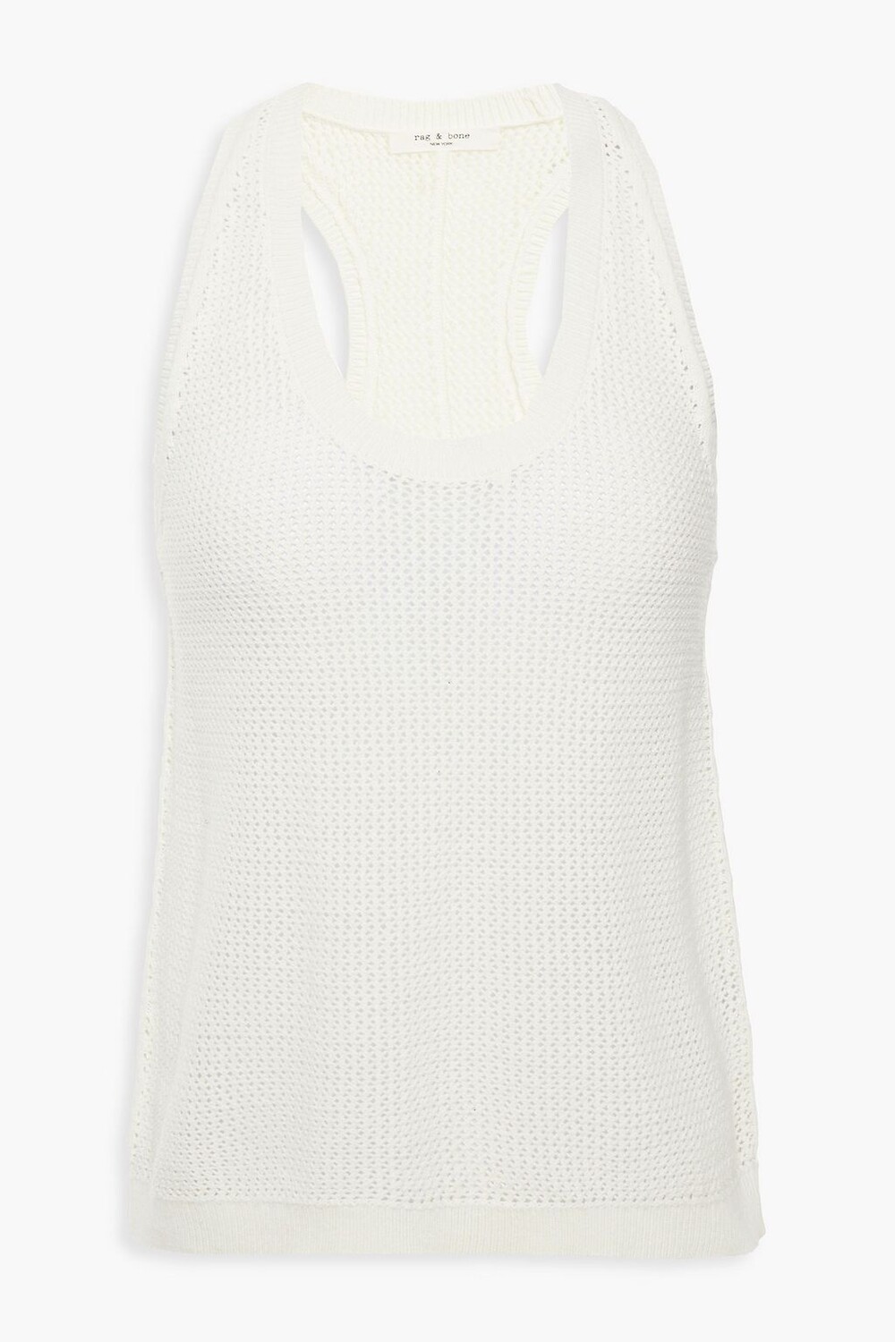 

Ажурная майка из хлопка RAG & BONE, слоновая кость