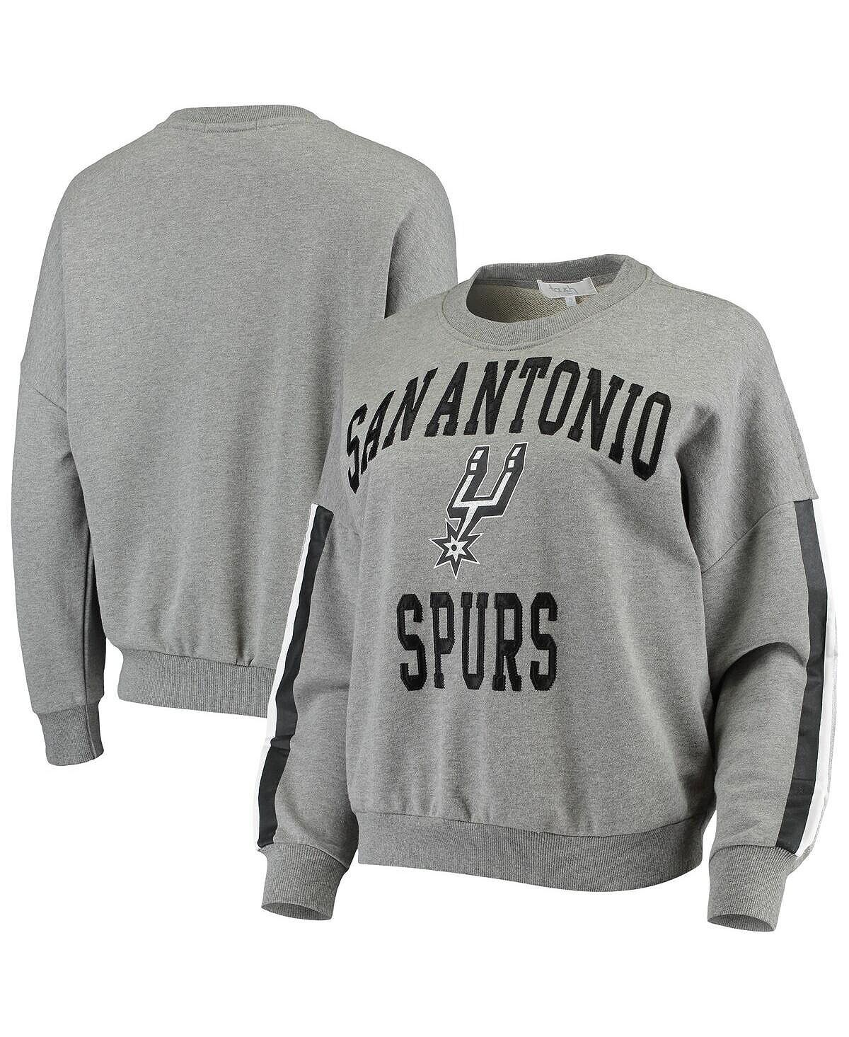 

Женский серый пуловер с напуском San Antonio Spurs Rookie Touch, серый