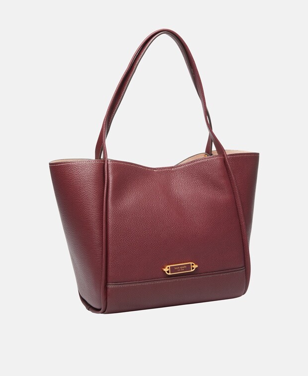 

Кожаная сумка шоппер Kate Spade, бордо