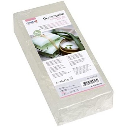 

Glorex 6 1600 162 GmbH Эко-глицериновое мыло с алоэ вера 1500 г прозрачное - одинарное