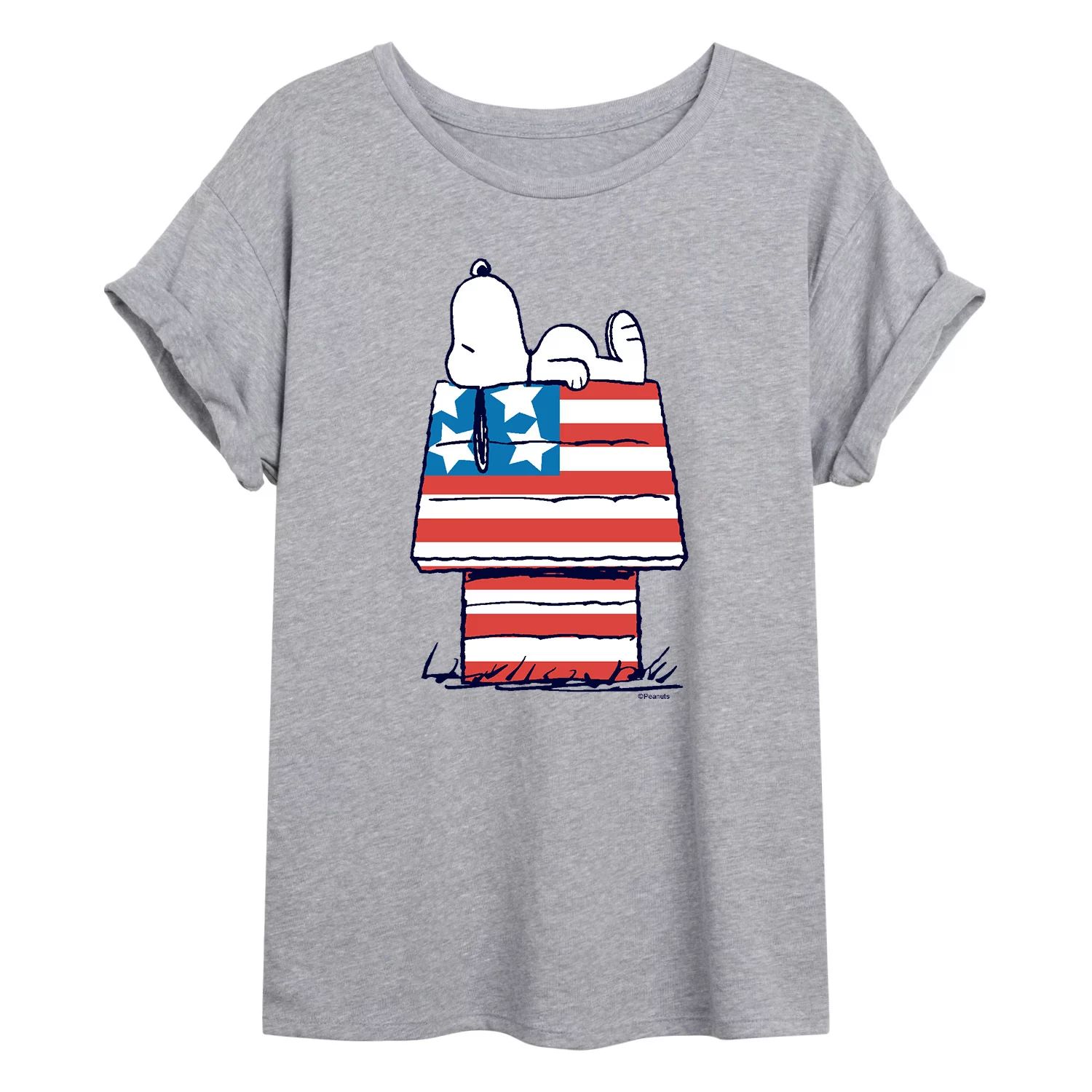 Детская струящаяся футболка Peanuts Flag House Licensed Character