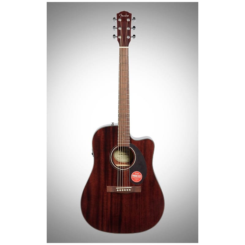 цена Акустическая гитара Fender CD-140SCE Dreadnought Acoustic-Electric Guitar, with Walnut Fingerboard