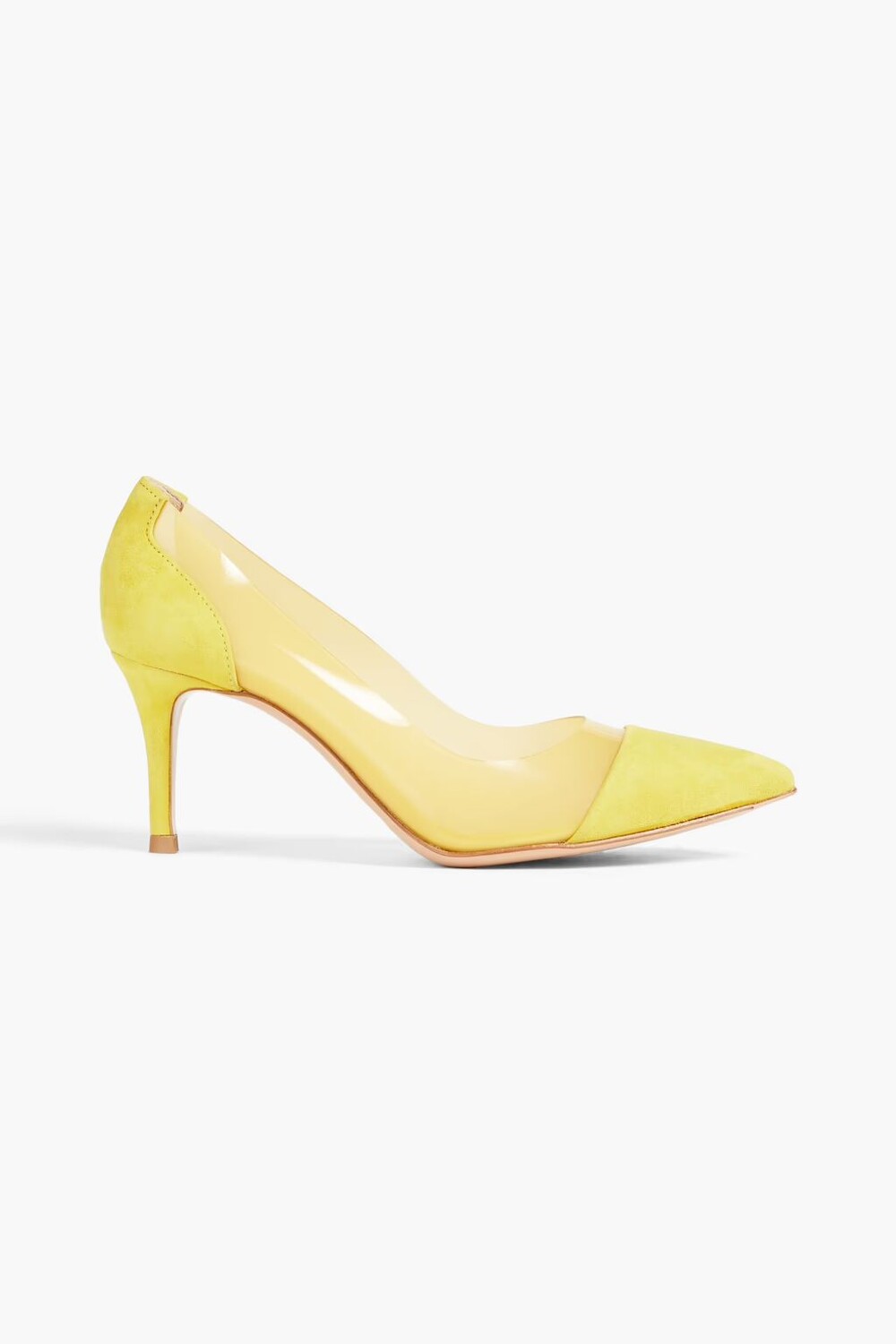 

Туфли из замши и ПВХ Gianvito Rossi, желтый