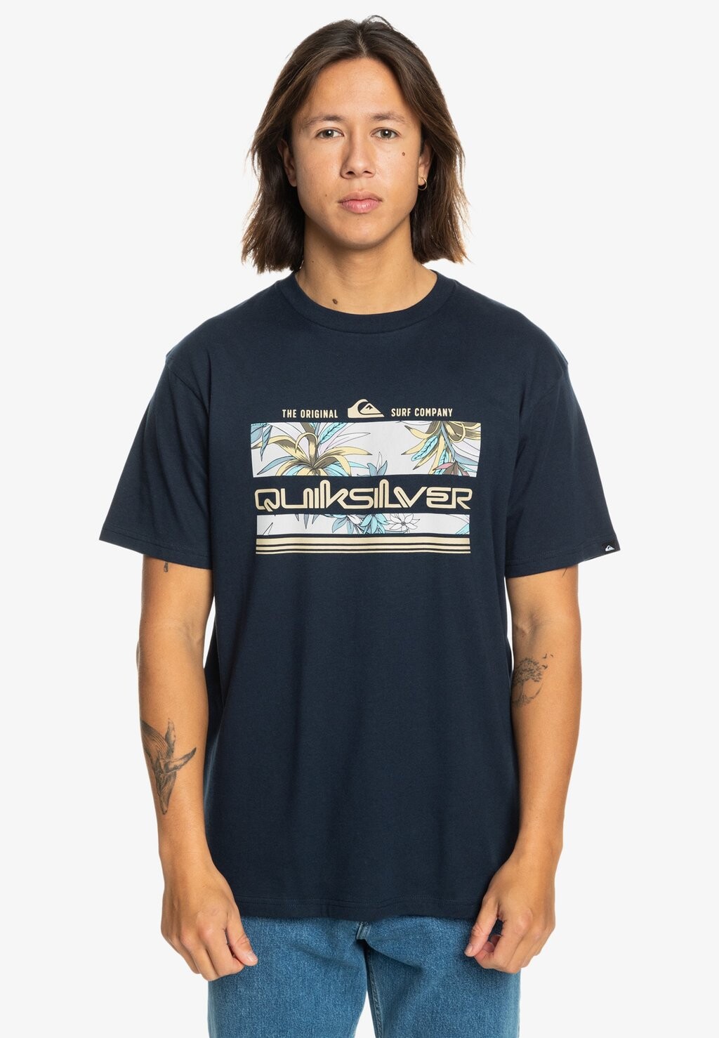

Футболка с принтом TROPICAL RAINBOW Quiksilver, вереск темно-синий