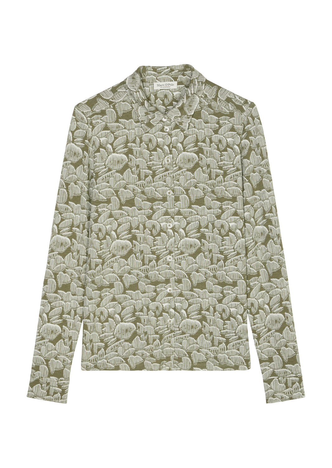 

Рубашка Marc O'Polo Jersey Print Bluse regular, цвет multi