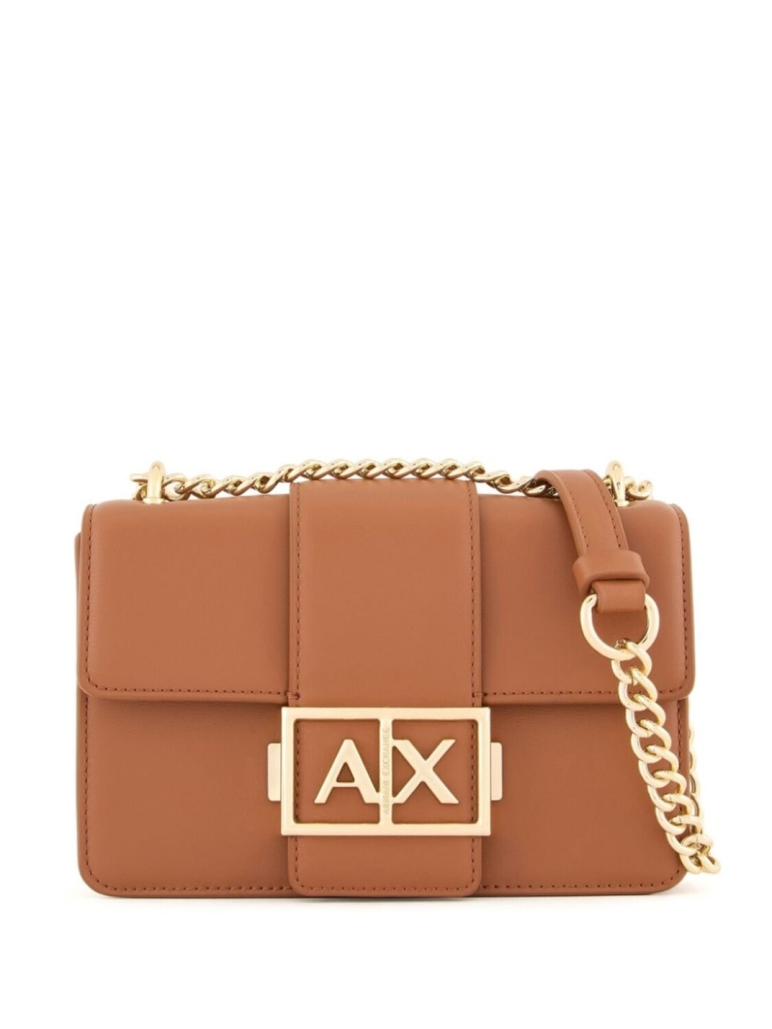 

Armani Exchange сумка через плечо с металлическим логотипом, коричневый