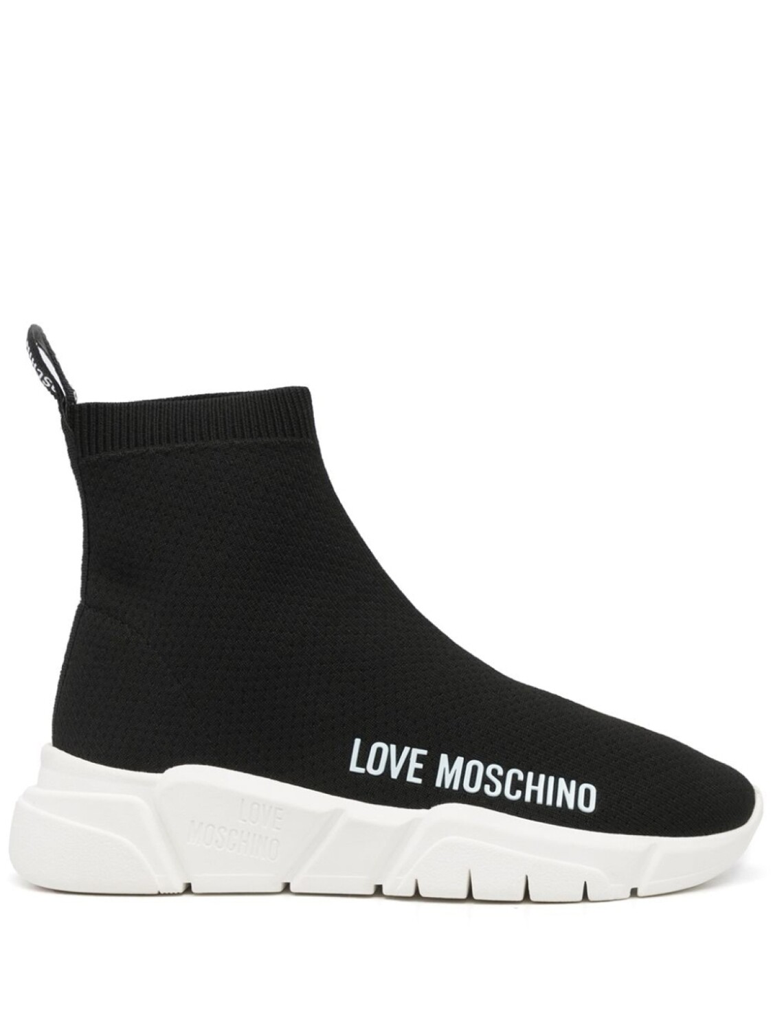 

Love Moschino слипоны с логотипом, черный