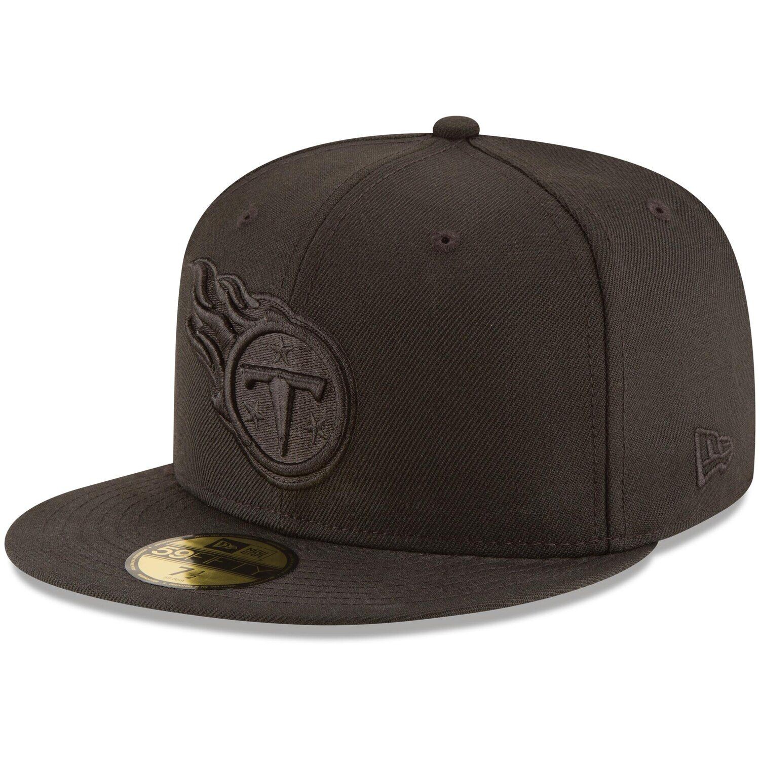 

Мужская приталенная шляпа New Era Tennessee Titans Black on Black 59FIFTY