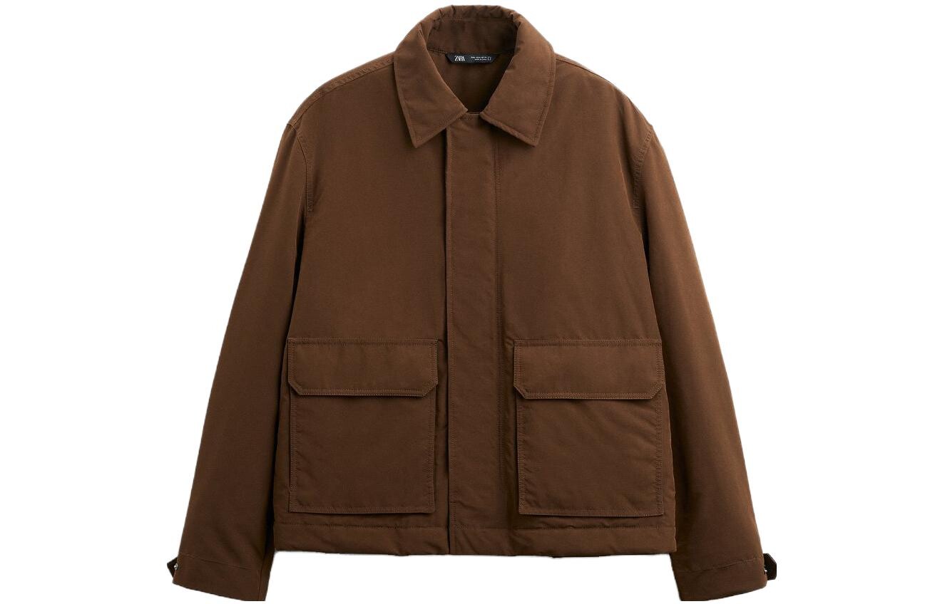 

Куртка мужская коричневая Zara, коричневый