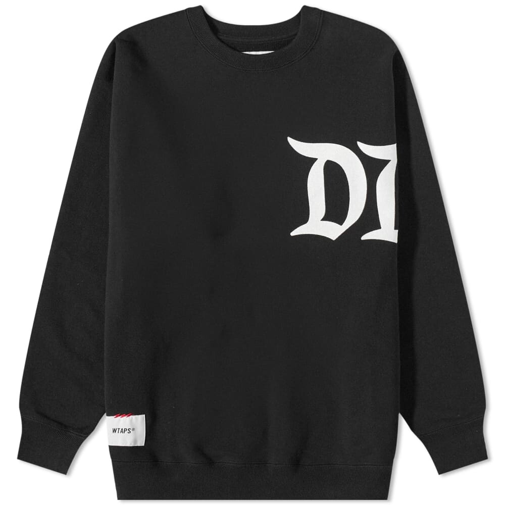 

WTAPS Design 02 Большой свитер SQD, черный