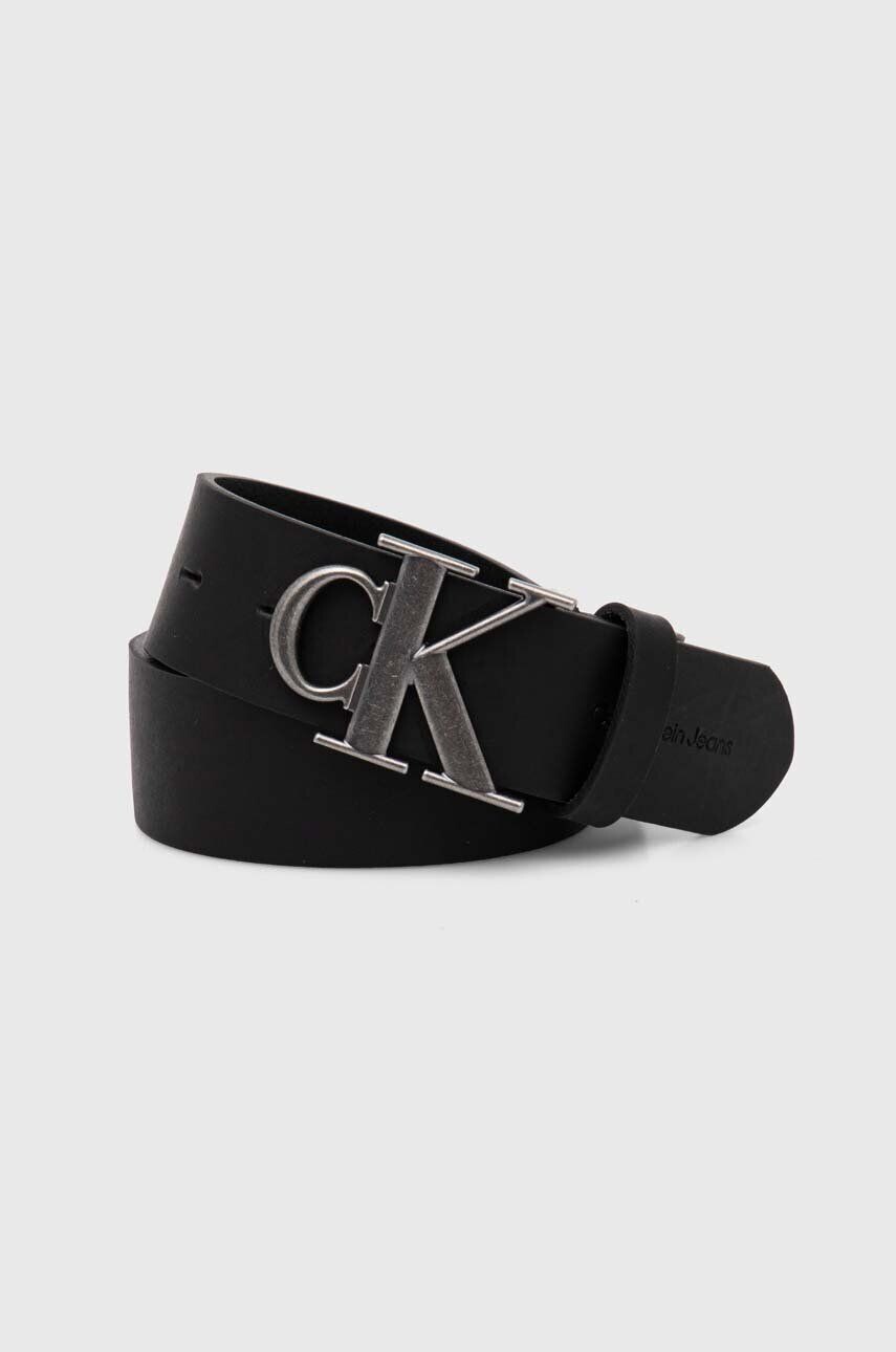 

Кожаный ремень Calvin Klein Jeans, черный